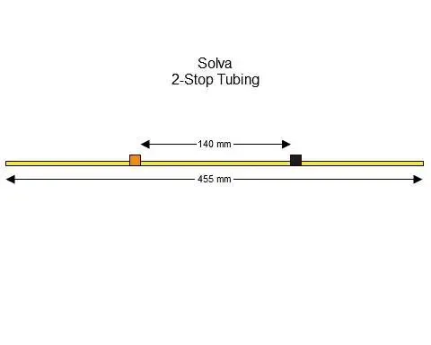 Solva 2-Stop蠕动泵管(橙色/黑色)