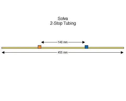 Solva 2-Stop蠕动泵管(橙色/蓝)