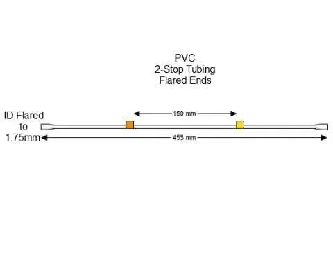 扩口PVC蠕动泵管Flared 2-Stop Orange-Yellow Pump