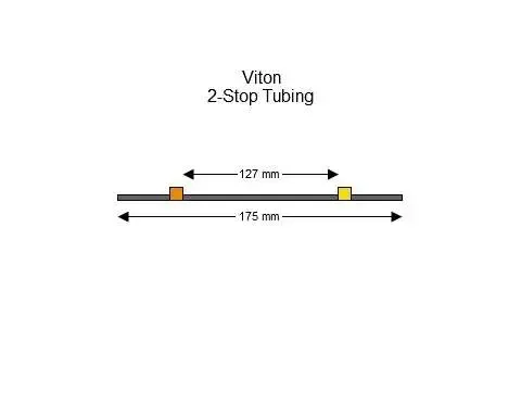 Viton 2-Stop蠕动泵管(橙色/黄色)