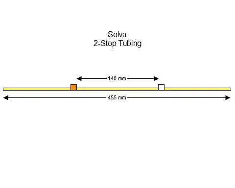 Solva 2-Stop蠕动泵管(橙色/白色)