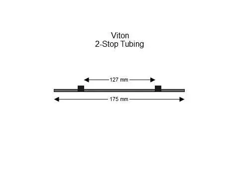 Viton 2-Stop蠕动泵管(黑色/黑色)