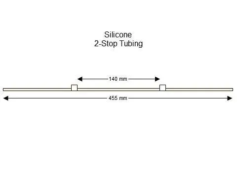 Silicone 2-Stop蠕动泵管(白色/白色)