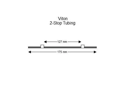 Viton 2-Stop蠕动泵管(白色/白色)
