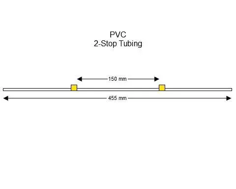 PVC 2-Stop蠕动泵管(黄色/黄色)