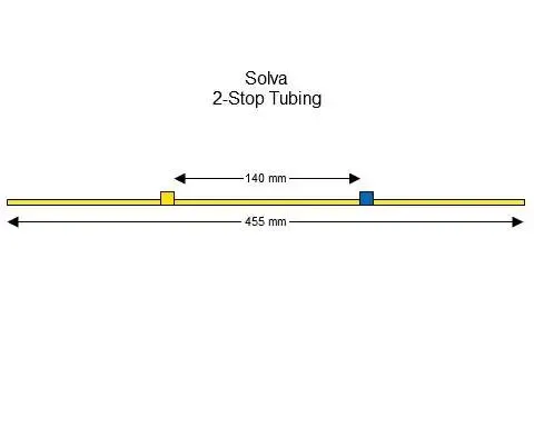 Solva 2-Stop蠕动泵管(黄色/蓝色)