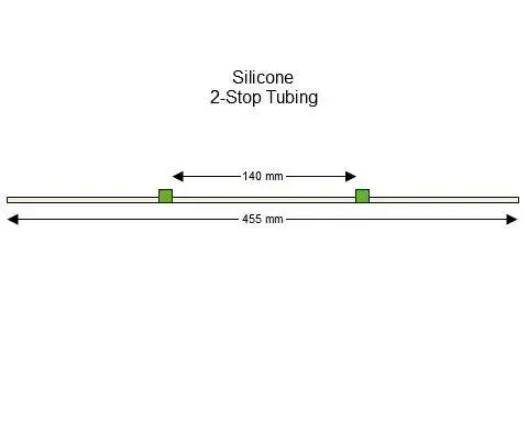 Silicone 2-Stop蠕动泵管(绿色/绿色)