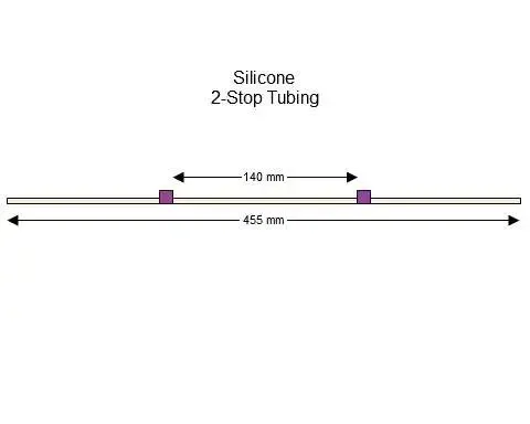 Silicone 2-Stop蠕动泵管(紫色/紫色)