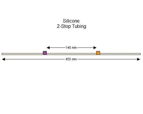 Silicone 2-Stop蠕动泵管(紫色/橙色)
