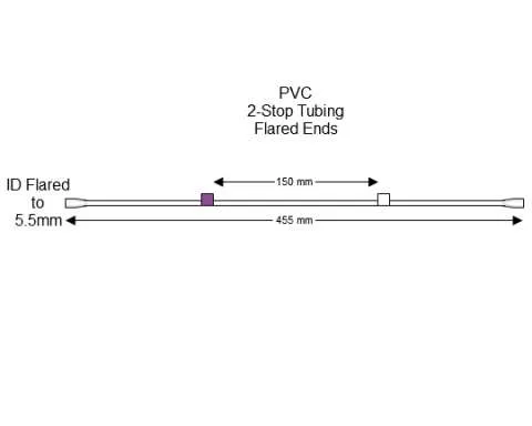 蠕动泵管Flared 2-Stop PVC Purple-White Pump
