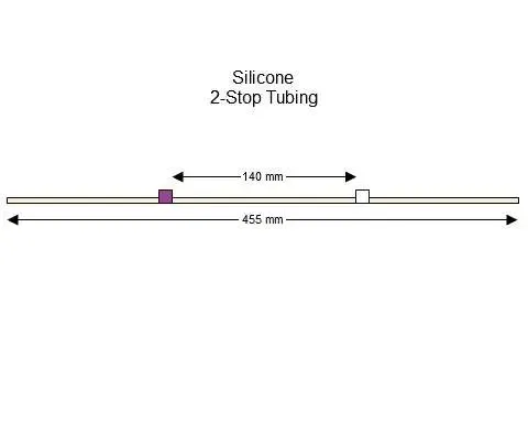 Silicone 2-Stop蠕动泵管(紫色/白色)