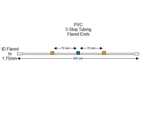 蠕动泵管Flared 3-Stop PVC Orange-Blue Pump