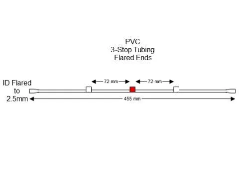 蠕动泵管Flared 3-Stop PVC White-Red Pump