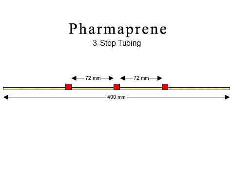 Pharmaprene 3-Stop蠕动泵管(红/红/红)